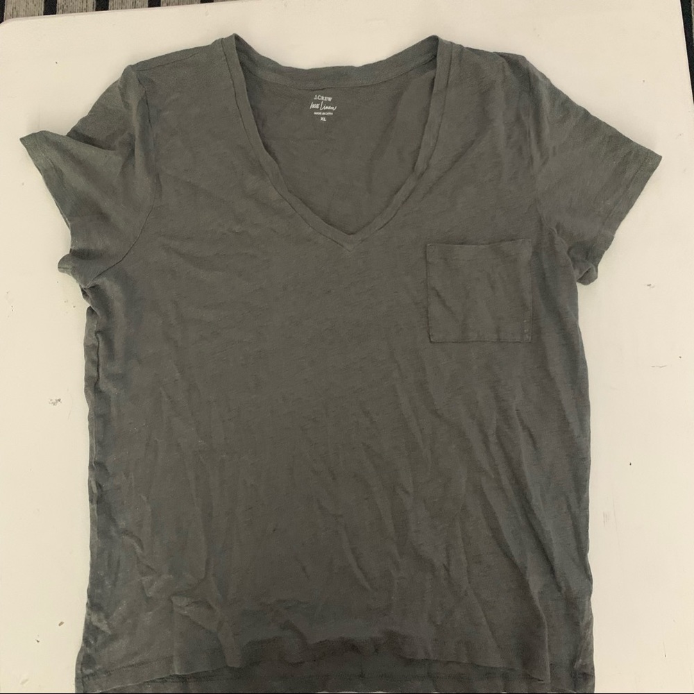 J. Crew 100% Linen tee shirt
